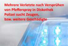 Mehrere Verletzte nach Versprühen von Pfefferspray in Diskothek