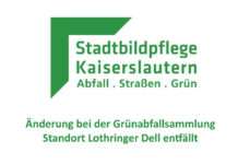 Stadtbildpflege: Änderung bei der Grünabfallsammlung – Standort Lothringer Dell entfällt