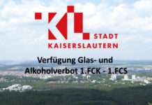 Verfügung Glas- und Alkoholverbot 1.FCK – 1.FCS