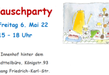 Tauschparty am 6. Mai im Stadtteilbüro in der Königstr.