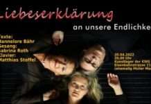 “Liebeserklärung an unsere Endlichkeit” am 30. April 2022