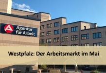 Der Arbeitsmarkt in der Stadt, Kreis und Westpfalz im Mai