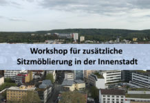 Workshop für zusätzliche Sitzmöblierung in der Innenstadt