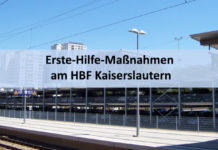 Erste-Hilfe-Maßnahmen am HBF Kaiserslautern
