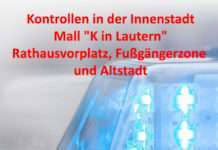 Umfangreiche Kontrollen in der Innenstadt (Mall, Rathausvorplatz, Fußgängerzone, Altstadt)