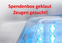 Spendenbox geklaut – Zeugen gesucht!