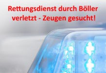 Rettungsdienst durch Böller verletzt – Zeugen gesucht!