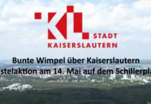 Bunte Wimpel über Kaiserslautern – Bastelaktion am 14. Mai auf dem Schillerplatz