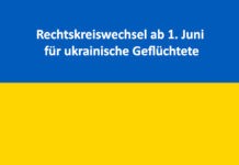 Rechtskreiswechsel ab 1. Juni für ukrainische Geflüchtete