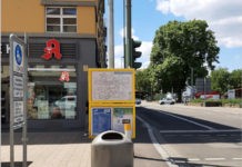 Test von Pfandringen in der Innenstadt