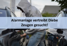 Alarmanlage vertreibt Diebe – Zeugen gesucht!