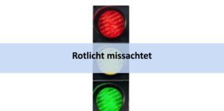 Rote Ampel missachtet und Unfall verursacht