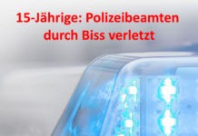 15-Jährige: Polizeibeamten durch Biss verletzt