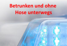 Betrunken und ohne Hose – Pegel von 2,01 Promille