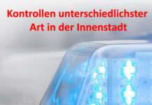 Kontrollen unterschiedlichster Art in der Innenstadt