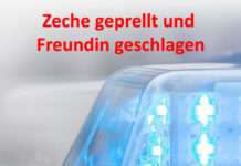 Zeche geprellt und Freundin geschlagen