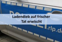 Ladendieb auf frischer Tat erwischt