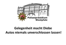 Gelegenheit macht Diebe – Autos niemals unverschlossen lassen!