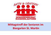 Mittagstreff der Senioren im Biergarten St. Martin