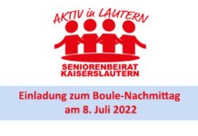 Einladung zum Boule-Nachmittag am 8. Juli 2022