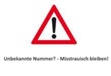 Unbekannte Nummer? – Misstrauisch bleiben!