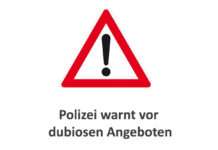 Polizei warnt vor dubiosen Angeboten