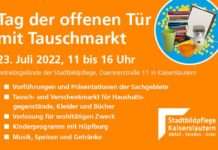 Stadtbildpflege: Tausch- und Verschenkmarkt am 23. Juli 2022