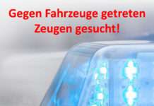Gegen Fahrzeuge getreten – Zeugen gesucht!