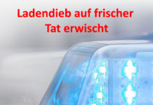 Ladendieb auf frischer Tat erwischt