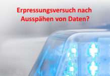 Erpressungsversuch nach Ausspähen von Daten?