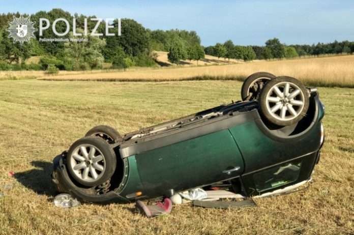 verunfallter Wagen