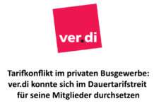 Tarifkonflikt im privaten Busgewerbe – VAV und ver.di zeichnen Einigungspapier