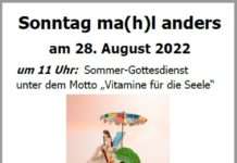 Sonntag ma(h)l anders in der Christuskirche