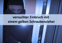 Zeugen gesucht – versuchter Einbruch mit einem gelben Schraubenzieher
