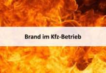 Brand im Kfz-Betrieb – Verletzt wurde niemand