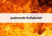 qualmende Gullydeckel – Feuer durch weggeworfene Zigarette ausgelöst?