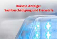 Kuriose Anzeige: Sachbeschädigung und Eierwürfe