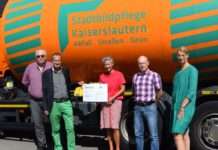 Bürgermeisterin überreicht Spende der Stadtbildpflege