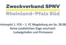 Heimspiel 1. FCK ‒ 1. FC Magdeburg, So. 28.08.: Keine zusätzlichen Züge