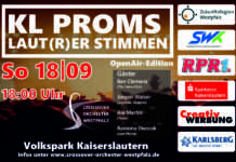 Verlegung „KL Proms – Laut(r)er Stimmen im Volkspark Kaiserslautern“