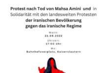 Protest gegen die „islamische Regime“ des Irans