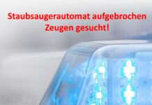Staubsaugerautomat aufgebrochen – Zeugen gesucht!