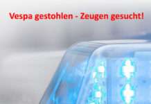 Vespa gestohlen – Zeugen gesucht!