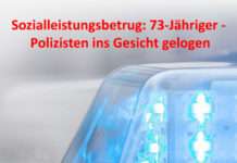 Sozialleistungsbetrug: 73-Jähriger – Polizisten ins Gesicht gelogen