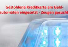 Gestohlene Kreditkarte am Geldautomaten eingesetzt – Zeugen gesucht!