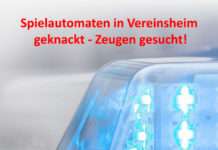 Spielautomaten in Vereinsheim geknackt – Zeugen gesucht!