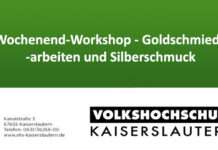 Wochenend-Workshop – Goldschmiedearbeiten und Silberschmuck