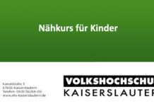 VHS Kaiserslautern – Nähkurs für Kinder