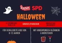 Halloween-Gruselparkour auf dem Spielplatz der Erzhütte