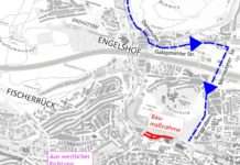 Lauterstraße: Südliche Fahrspur Richtung Innenstadt wird vollgesperrt